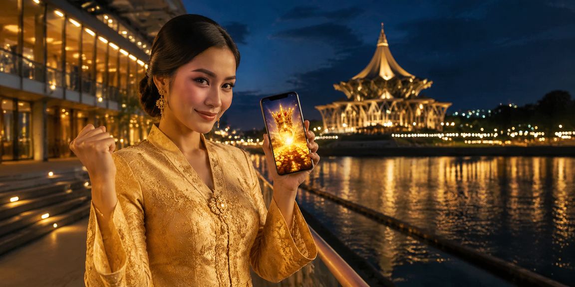 Proses deposit jackpot melalui DuitNow oleh pemain dari Kuching Sarawak